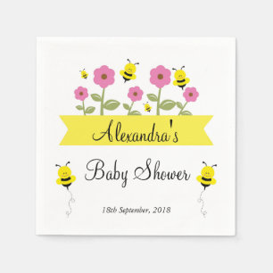 Hummel-Bienen-Baby-Duschen-Servietten Serviette