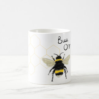 Hummel-Bienen-Bienenwaben-Wortspiel-Tasse Kaffeetasse