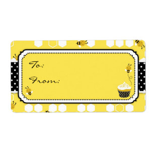 Hummel-Bienen-Geschenk-Aufkleber L