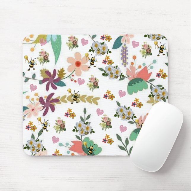 Hummel Blumenmousepad! Mousepad (Mit Mouse)