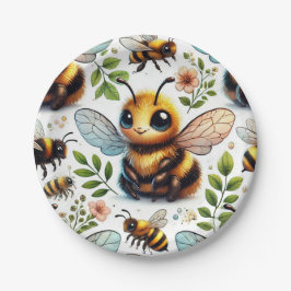 Hummel der Freude Pappteller