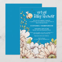 Hummel Florals Blue Virtual Baby Dusche