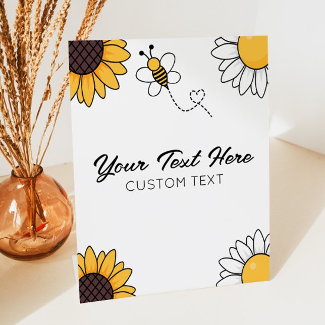 Hummel Honey Bee Custom Text Table Party Sign Sockelschild (Von Creator hochgeladen)