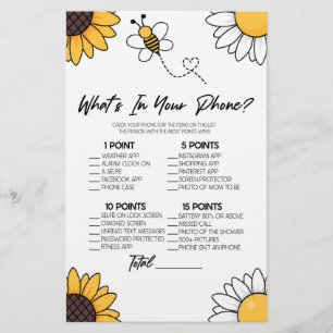 Hummel Honey Bee in Ihrem Handy Baby Shower Game Briefpapier