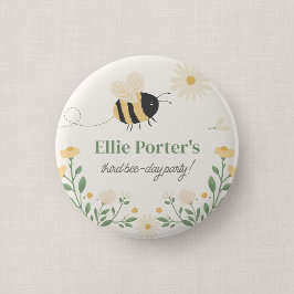 Hummel-Kinder-Geburtstags-Party-Button Gastgeschen Button