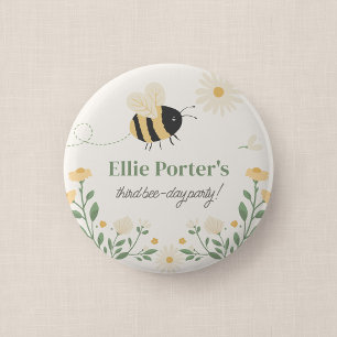 Hummel-Kinder-Geburtstags-Party-Button Gastgeschen Button