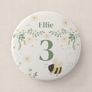 Hummel-Kindergeburtstags-Alter-Andenken-Abzeichen Button