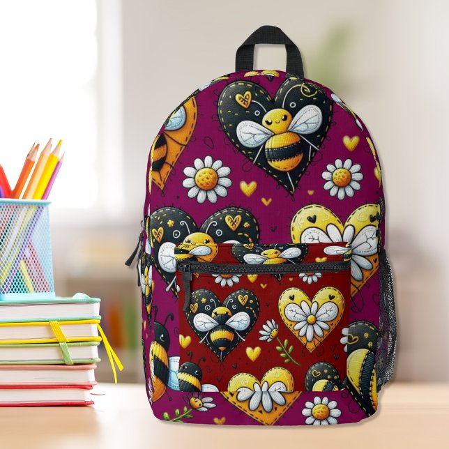 Hummel-Liebe Gedruckter Rucksack (Von Creator hochgeladen)