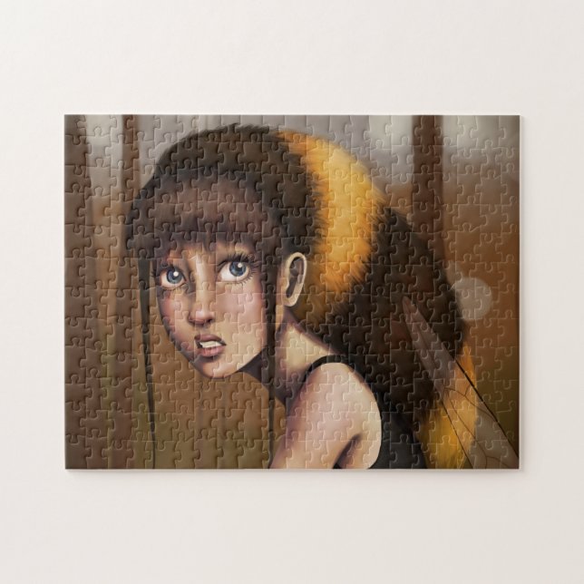 Hummel Mädchen Puzzle (Horizontal)