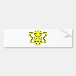 Hummel-oder Hummel-Bienen-Honig-Königin-Wespe-Gelb Autoaufkleber