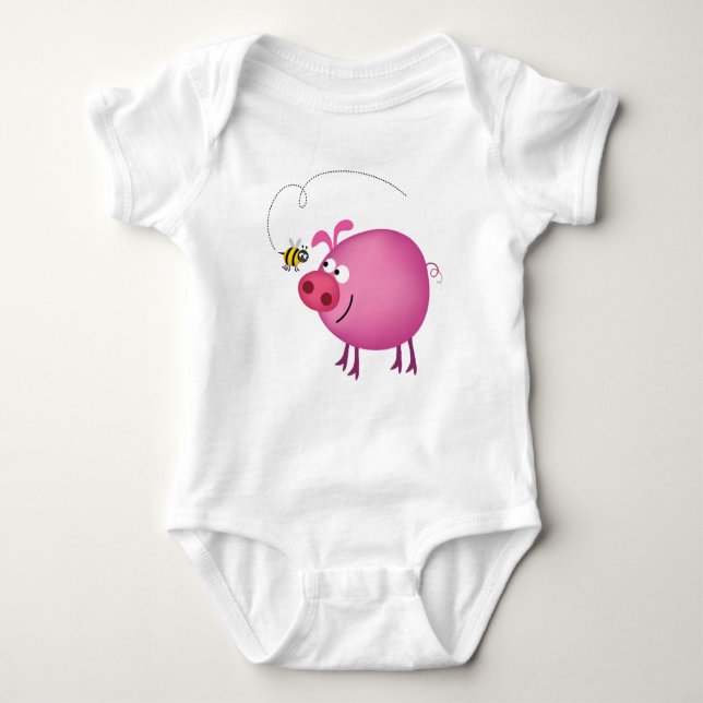 Hummel Pig Friends Baby Sleeper Baby Strampler (Vorderseite)