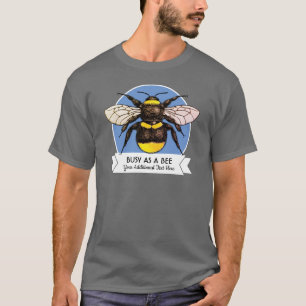 Hummel-Retro Art-Abzeichen mit kundenspezifischem T-Shirt