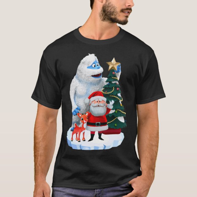 Hummel Rudolph und Santa T-Shirt (Vorderseite)
