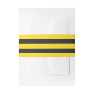 Hummel Schwarz Gelbe Horizontale Linien Hummel Einladungsbanderole