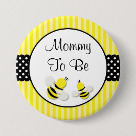 Hummel Striped Polka Dots Baby Dusche Mommy Button