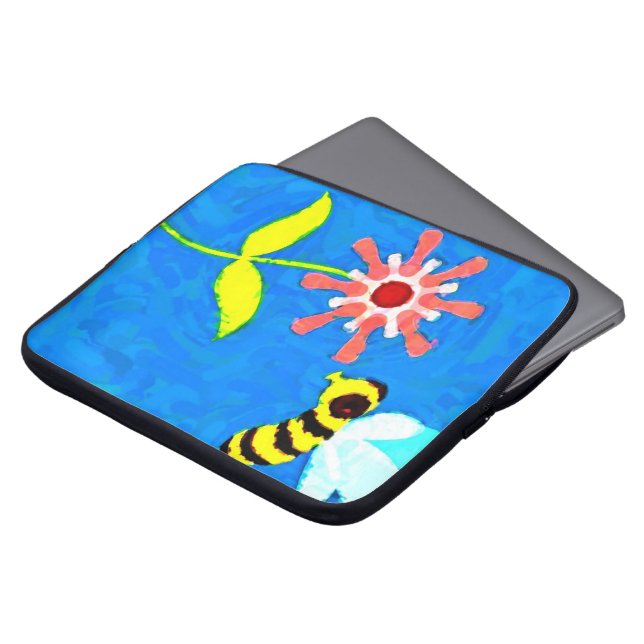 Hummel und Blume Notebook-Sieb Laptopschutzhülle (Vorne Oben)
