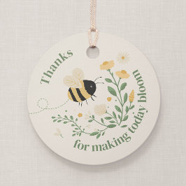 Hummel und Wildblumen-Rundum-Geschenkanhänger Geschenkanhänger