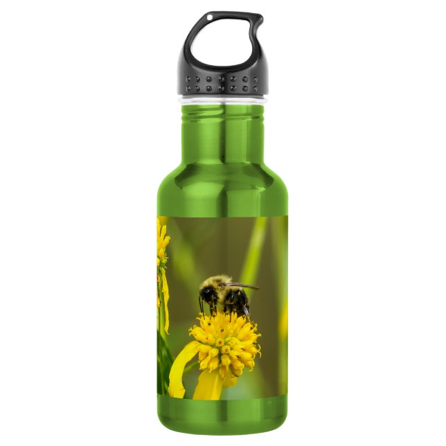 Hummel Wasserflasche aus Edelstahl (Vorderseite)
