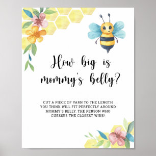 Hummel wie groß ist Mamas Bauch Spiel Poster