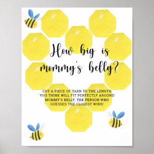 Hummel, wie groß ist Mamas Bauch Spiel Poster