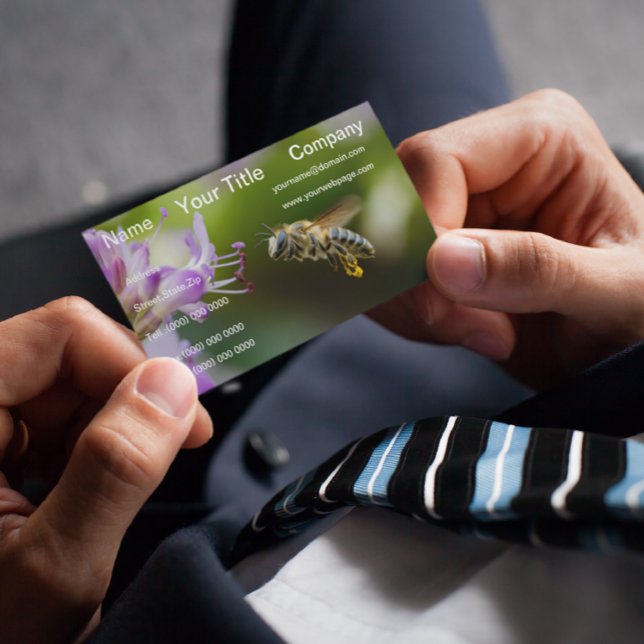 Hummelbeere fliegen lische Blume Visitenkarte (Von Creator hochgeladen)