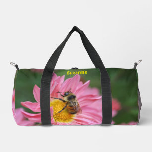 Hummelbiene auf Daisy-Blume Personalisiert Duffle Bag