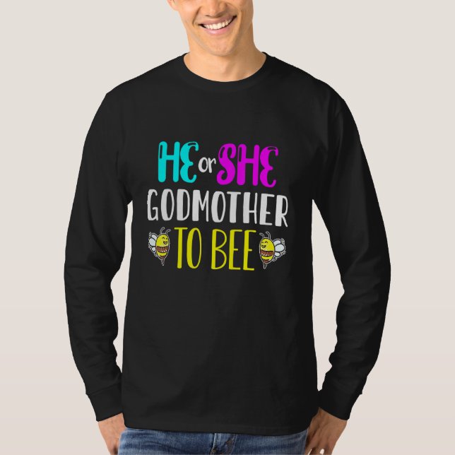Hummelbienen, die er oder sie als Gender-Reve-Frau T-Shirt (Vorderseite)