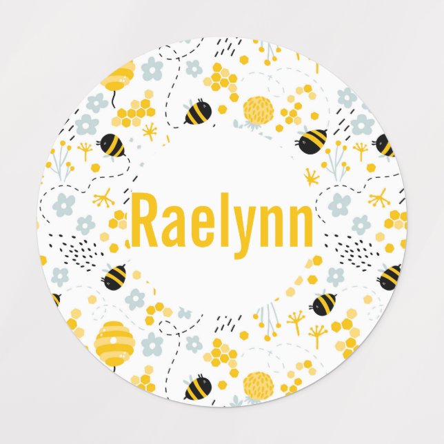 Hummelbienen Etiketten (Design 3)