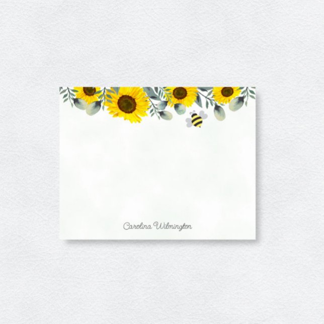 Hummelblüten Eukalyptus Stationery Mitteilungskarte (Von Creator hochgeladen)