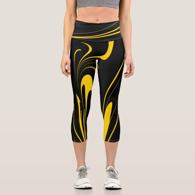 Hummelfarben Capri Leggings (Vorderseite)