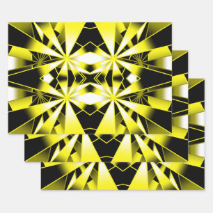 Hummelfarben-Gradient-Perspektivzeichnung Geschenkpapier Set