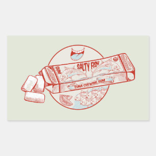 Hummelfleisch-Fisch-Aroma Rechteckiger Aufkleber