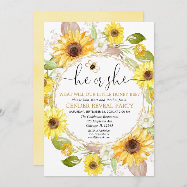 Hummelgeschlecht: Einladung (Vorne/Hinten)