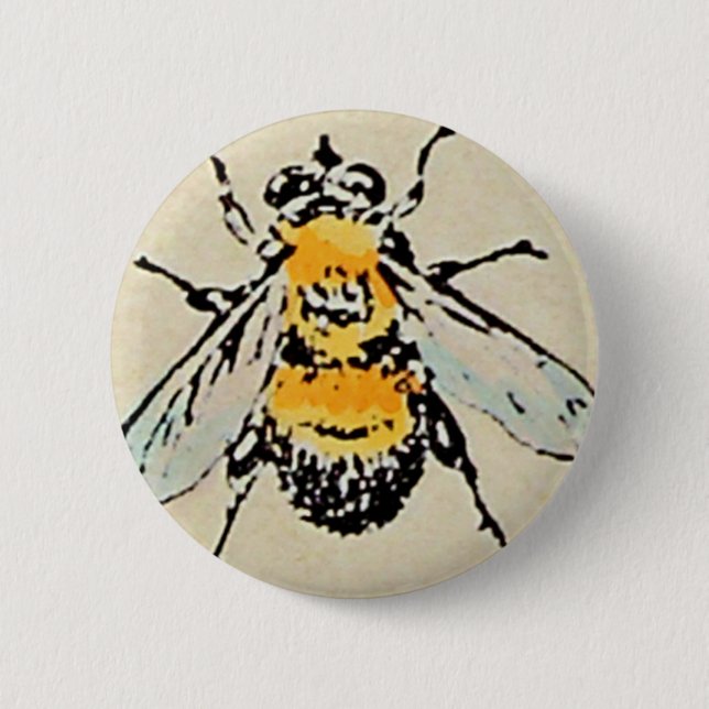 Hummelknopf Button (Vorderseite)