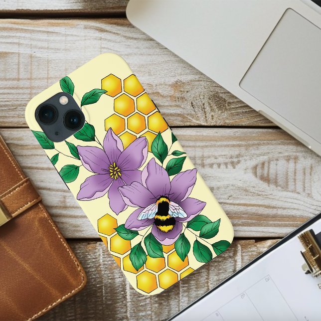 Hummellavender-Blume Gelb Case-Mate iPhone Hülle (Von Creator hochgeladen)