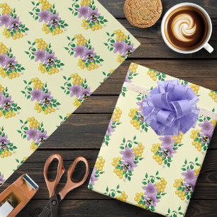 Hummellavender-Blume Gelb Geschenkpapier