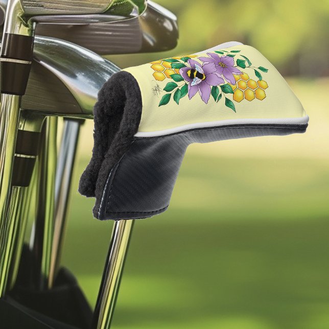 Hummellavender-Blume Gelb Golf Headcover (Von Creator hochgeladen)