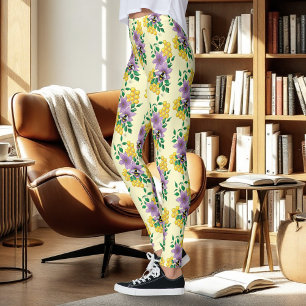 Hummellavender-Blume Gelb Leggings