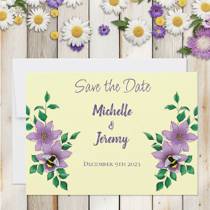 Hummellavender-Blume Gelb Save The Date