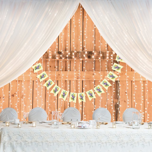 Hummellavender-Blume Gelb Wimpelkette (Von Creator hochgeladen)