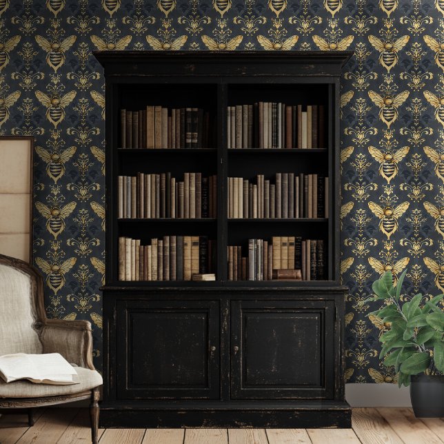 Hummelmotiv mit blauem Hintergrund Tapete (Von Creator hochgeladen)