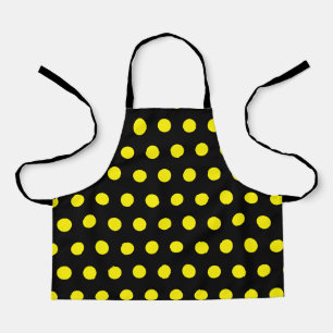 Hummelmuster Gelbe Polka Dots Niedlich Schürze