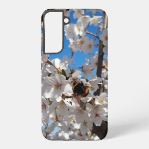 Hummeln auf der Blüte der Wildkirsche Samsung Galaxy Hülle