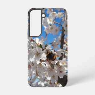 Hummeln auf der Blüte der Wildkirsche Samsung Galaxy Hülle