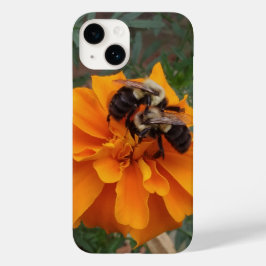 Hummeln auf der Marigold-Blume Case-Mate iPhone 14 Hülle