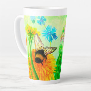 Hummeln auf Löwenzahn Milchtasse