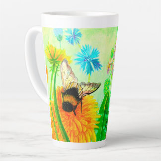 Hummeln auf Löwenzahn Milchtasse