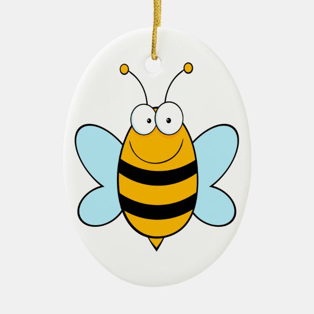 Hummeln-Cartoon Keramikornament (Vorne)