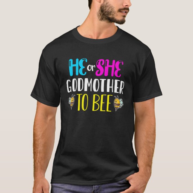 Hummeln Er oder Sie Taufpatin für Biene Geschlecht T-Shirt (Vorderseite)