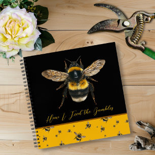 Hummeln Füttern die Bienen Gartenbau-Tagebuch Notizbuch